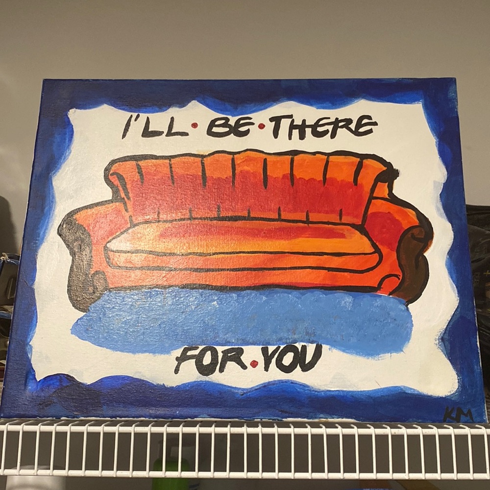 Friends themed painting